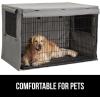 imageGORILLA GRIP Dog Crate Covers Compatible with Amazon Basics Dog Crates All Sides Open Privacy Cover Fits 36quot Wire Kennel Breathable Mesh Windows Light Reducing Puppy Training Cage Topper BlackGray