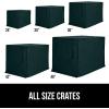 imageGORILLA GRIP Dog Crate Covers Compatible with Amazon Basics Dog Crates All Sides Open Privacy Cover Fits 36quot Wire Kennel Breathable Mesh Windows Light Reducing Puppy Training Cage Topper BlackHunter Green
