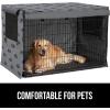 imageGORILLA GRIP Dog Crate Covers Compatible with Amazon Basics Dog Crates All Sides Open Privacy Cover Fits 36quot Wire Kennel Breathable Mesh Windows Light Reducing Puppy Training Cage Topper BlackGray Black Paw