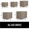 imageGORILLA GRIP Dog Crate Covers Compatible with Amazon Basics Dog Crates All Sides Open Privacy Cover Fits 36quot Wire Kennel Breathable Mesh Windows Light Reducing Puppy Training Cage Topper BlackLight Taupe