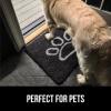 imageGORILLA GRIP Dog Doormat Absorbent Doormats for Muddy Dogs Paws 36x24 Machine Washable Soakstopper Rugs Cleaner Floors US Designed Pet Bed Door Mat Indoor Entrance Pets Rug Paw GrayBlack White