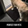 imageGORILLA GRIP Dog Doormat Absorbent Doormats for Muddy Dogs Paws 36x24 Machine Washable Soakstopper Rugs Cleaner Floors US Designed Pet Bed Door Mat Indoor Entrance Pets Rug Paw GrayBlack