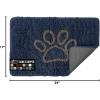 imageGORILLA GRIP Dog Doormat Absorbent Doormats for Muddy Dogs Paws 36x24 Machine Washable Soakstopper Rugs Cleaner Floors US Designed Pet Bed Door Mat Indoor Entrance Pets Rug Paw GrayNavy Cappuccino