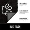 imageGORILLA GRIP Dog Doormat Absorbent Doormats for Muddy Dogs Paws 36x24 Machine Washable Soakstopper Rugs Cleaner Floors US Designed Pet Bed Door Mat Indoor Entrance Pets Rug Paw GrayBlack White