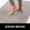 imageGORILLA GRIP Dog Doormat Absorbent Doormats for Muddy Dogs Paws 36x24 Machine Washable Soakstopper Rugs Cleaner Floors US Designed Pet Bed Door Mat Indoor Entrance Pets Rug Paw GrayLight Gray