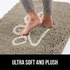 imageGORILLA GRIP Dog Doormat Absorbent Doormats for Muddy Dogs Paws 36x24 Machine Washable Soakstopper Rugs Cleaner Floors US Designed Pet Bed Door Mat Indoor Entrance Pets Rug Paw GrayBeige Ivory