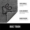 imageGORILLA GRIP Dog Doormat Absorbent Doormats for Muddy Dogs Paws 36x24 Machine Washable Soakstopper Rugs Cleaner Floors US Designed Pet Bed Door Mat Indoor Entrance Pets Rug Paw GrayGray Black