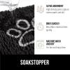 imageGORILLA GRIP Dog Doormat Absorbent Doormats for Muddy Dogs Paws 36x24 Machine Washable Soakstopper Rugs Cleaner Floors US Designed Pet Bed Door Mat Indoor Entrance Pets Rug Paw GrayBlack White