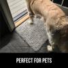 imageGORILLA GRIP Dog Doormat Absorbent Doormats for Muddy Dogs Paws 36x24 Machine Washable Soakstopper Rugs Cleaner Floors US Designed Pet Bed Door Mat Indoor Entrance Pets Rug Paw GrayLight Gray