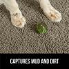imageGORILLA GRIP Dog Doormat Absorbent Doormats for Muddy Dogs Paws 36x24 Machine Washable Soakstopper Rugs Cleaner Floors US Designed Pet Bed Door Mat Indoor Entrance Pets Rug Paw GrayCappuccino
