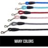imageGORILLA GRIP Dog Leash Heavy Duty Reflective Rope Leashes for Large Medium Small Breed Dogs Puppy Training Essential for Walks Hikes Soft Handle Rotating Metal Clip Waste Bag Dispenser BlackPink