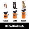 imageGORILLA GRIP Dog Water Bottle Portable Water Bowl Dispenser for Dogs 12 oz Leak Proof Pet Travel Squeeze Bottles Food Grade Silicone to Go Puppy Essentials Hiking Camping Trip Accessories BlackOrange