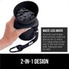 imageGORILLA GRIP Dog Water Bottle Portable Water Bowl Dispenser for Dogs 12 oz Leak Proof Pet Travel Squeeze Bottles Food Grade Silicone to Go Puppy Essentials Hiking Camping Trip Accessories BlackBlack