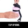 imageGORILLA GRIP Dog Water Bottle Portable Water Bowl Dispenser for Dogs 12 oz Leak Proof Pet Travel Squeeze Bottles Food Grade Silicone to Go Puppy Essentials Hiking Camping Trip Accessories BlackPink