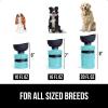 imageGORILLA GRIP Dog Water Bottle Portable Water Bowl Dispenser for Dogs 12 oz Leak Proof Pet Travel Squeeze Bottles Food Grade Silicone to Go Puppy Essentials Hiking Camping Trip Accessories BlackTurquoise