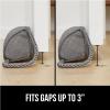 imageGORILLA GRIP Door Draft Stopper for Bottom of Doors Weather Stripping Seal Blocks Hot Air Noise Bugs Keeps Cold AC in Sound Proofing Easy Install Gap Filler Home Essentials 32 Inch Slate GrayGray
