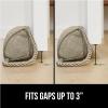 imageGORILLA GRIP Door Draft Stopper for Bottom of Doors Weather Stripping Seal Blocks Hot Air Noise Bugs Keeps Cold AC in Sound Proofing Easy Install Gap Filler Home Essentials 32 Inch Slate GrayBeige