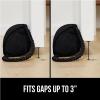 imageGORILLA GRIP Door Draft Stopper for Bottom of Doors Weather Stripping Seal Blocks Hot Air Noise Bugs Keeps Cold AC in Sound Proofing Easy Install Gap Filler Home Essentials 32 Inch Slate GrayBlack