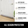 imageGORILLA GRIP Door Draft Stopper for Bottom of Doors Weather Stripping Seal Blocks Hot Air Noise Bugs Keeps Cold AC in Sound Proofing Easy Install Gap Filler Home Essentials 32 Inch Slate GrayGray