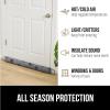 imageGORILLA GRIP Door Draft Stopper for Bottom of Doors Weather Stripping Seal Blocks Hot Air Noise Bugs Keeps Cold AC in Sound Proofing Easy Install Gap Filler Home Essentials 32 Inch Slate GrayGray Black Paw