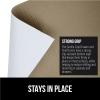 imageGORILLA GRIP DripGuard Drawer and Shelf Liner for Cabinet Slip Resistant Non Adhesive Protection for Kitchen BPA Free Smooth Surface Plastic Liners for Cabinets Bathroom Drawers 12x120 Inch WhiteBeige