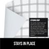 imageGORILLA GRIP DripGuard Drawer and Shelf Liner for Cabinet Slip Resistant Non Adhesive Protection for Kitchen BPA Free Smooth Surface Plastic Liners for Cabinets Bathroom Drawers 12x120 Inch WhiteStripe GrayWhite