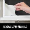 imageGORILLA GRIP DripGuard Drawer and Shelf Liner for Cabinet Slip Resistant Non Adhesive Protection for Kitchen BPA Free Smooth Surface Plastic Liners for Cabinets Bathroom Drawers 12x120 Inch WhiteBlack