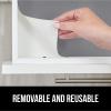 imageGORILLA GRIP DripGuard Drawer and Shelf Liner for Cabinet Slip Resistant Non Adhesive Protection for Kitchen BPA Free Smooth Surface Plastic Liners for Cabinets Bathroom Drawers 12x120 Inch WhiteGray