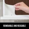 imageGORILLA GRIP DripGuard Drawer and Shelf Liner for Cabinet Slip Resistant Non Adhesive Protection for Kitchen BPA Free Smooth Surface Plastic Liners for Cabinets Bathroom Drawers 12x120 Inch WhiteWood