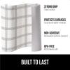 imageGORILLA GRIP DripGuard Drawer and Shelf Liner for Cabinet Slip Resistant Non Adhesive Protection for Kitchen BPA Free Smooth Surface Plastic Liners for Cabinets Bathroom Drawers 12x120 Inch WhiteStripe GrayWhite