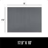 imageGORILLA GRIP DuraGuard Shelf Liner NonAdhesive Cabinet Liners for Kitchen Drawers Shelves Refrigerator Pantry Storage Bathroom Closet Durable Waterproof BPA Free Ribbed Plastic 12x10 Lt GrayGray Ribbed