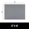 imageGORILLA GRIP DuraGuard Shelf Liner NonAdhesive Cabinet Liners for Kitchen Drawers Shelves Refrigerator Pantry Storage Bathroom Closet Durable Waterproof BPA Free Ribbed Plastic 12x10 Lt GrayGray Ribbed