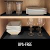 imageGORILLA GRIP DuraGuard Shelf Liner NonAdhesive Cabinet Liners for Kitchen Drawers Shelves Refrigerator Pantry Storage Bathroom Closet Durable Waterproof BPA Free Ribbed Plastic 12x10 Lt GrayBlack Onyx Ribbed