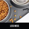 imageGORILLA GRIP Feeding Mat Set Patent Pending 100 Waterproof BPA Free Silicone Stainless Steel Cat and Dog Bowls Slip Resistant High Edges Catch Water Food US Designed Pet Accessories 1 Cup GrayGray