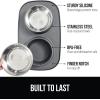 imageGORILLA GRIP Feeding Mat Set Patent Pending 100 Waterproof BPA Free Silicone Stainless Steel Cat and Dog Bowls Slip Resistant High Edges Catch Water Food US Designed Pet Accessories 1 Cup GrayGray