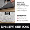 imageGORILLA GRIP Felt and Natural Rubber Stay in Place Slip Resistant Rug Pad 18in Thick 5x7 FT Protective Padding Under Area Rugs Cushioned Gripper Pads Carpet Runners Hardwood Floors Protection3 x 5 Rectangular