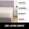 imageGORILLA GRIP Fitted Sheets Stay in Place Twin Size Deep Pocket Bottom Bed Sheets for Mattress Lightweight Microfiber Sbana All Around Elastic OekoTex Wrinkle and Shrink Resistant CreamCream