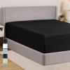 imageGORILLA GRIP Fitted Sheets Stay in Place Twin Size Deep Pocket Bottom Bed Sheets for Mattress Lightweight Microfiber Sbana All Around Elastic OekoTex Wrinkle and Shrink Resistant CreamBlack