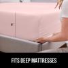 imageGORILLA GRIP Fitted Sheets Stay in Place Twin Size Deep Pocket Bottom Bed Sheets for Mattress Lightweight Microfiber Sbana All Around Elastic OekoTex Wrinkle and Shrink Resistant CreamLight Pink