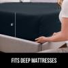 imageGORILLA GRIP Fitted Sheets Stay in Place Twin Size Deep Pocket Bottom Bed Sheets for Mattress Lightweight Microfiber Sbana All Around Elastic OekoTex Wrinkle and Shrink Resistant CreamCharcoal