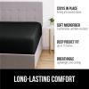 imageGORILLA GRIP Fitted Sheets Stay in Place Twin Size Deep Pocket Bottom Bed Sheets for Mattress Lightweight Microfiber Sbana All Around Elastic OekoTex Wrinkle and Shrink Resistant CreamBlack