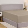 imageGORILLA GRIP Fitted Sheets Stay in Place Twin Size Deep Pocket Bottom Bed Sheets for Mattress Lightweight Microfiber Sbana All Around Elastic OekoTex Wrinkle and Shrink Resistant CreamTaupe