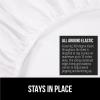 imageGORILLA GRIP Fitted Sheets Stay in Place Twin Size Deep Pocket Bottom Bed Sheets for Mattress Lightweight Microfiber Sbana All Around Elastic OekoTex Wrinkle and Shrink Resistant CreamBright White