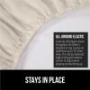 imageGORILLA GRIP Fitted Sheets Stay in Place Twin Size Deep Pocket Bottom Bed Sheets for Mattress Lightweight Microfiber Sbana All Around Elastic OekoTex Wrinkle and Shrink Resistant CreamCream