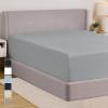 imageGORILLA GRIP Fitted Sheets Stay in Place Twin Size Deep Pocket Bottom Bed Sheets for Mattress Lightweight Microfiber Sbana All Around Elastic OekoTex Wrinkle and Shrink Resistant CreamSoft Gray