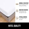 imageGORILLA GRIP Fitted Sheets Stay in Place Twin Size Deep Pocket Bottom Bed Sheets for Mattress Lightweight Microfiber Sbana All Around Elastic OekoTex Wrinkle and Shrink Resistant CreamBright White