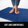 imageGORILLA GRIP Front Door Mat Indoor Outdoor Ultra Absorbent Moisture Guard Doormat Absorbs Up to 17 Cups of Water Stain and Fade Resistant Rubber Backing Doormats Captures Dirt 29x17 GrayBlue