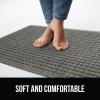 imageGORILLA GRIP Front Door Mat Indoor Outdoor Ultra Absorbent Moisture Guard Doormat Absorbs Up to 17 Cups of Water Stain and Fade Resistant Rubber Backing Doormats Captures Dirt 29x17 GrayGrey