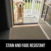 imageGORILLA GRIP Front Door Mat Indoor Outdoor Ultra Absorbent Moisture Guard Doormat Absorbs Up to 17 Cups of Water Stain and Fade Resistant Rubber Backing Doormats Captures Dirt 29x17 GrayBeige