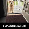 imageGORILLA GRIP Front Door Mat Indoor Outdoor Ultra Absorbent Moisture Guard Doormat Absorbs Up to 17 Cups of Water Stain and Fade Resistant Rubber Backing Doormats Captures Dirt 29x17 GrayCoffee